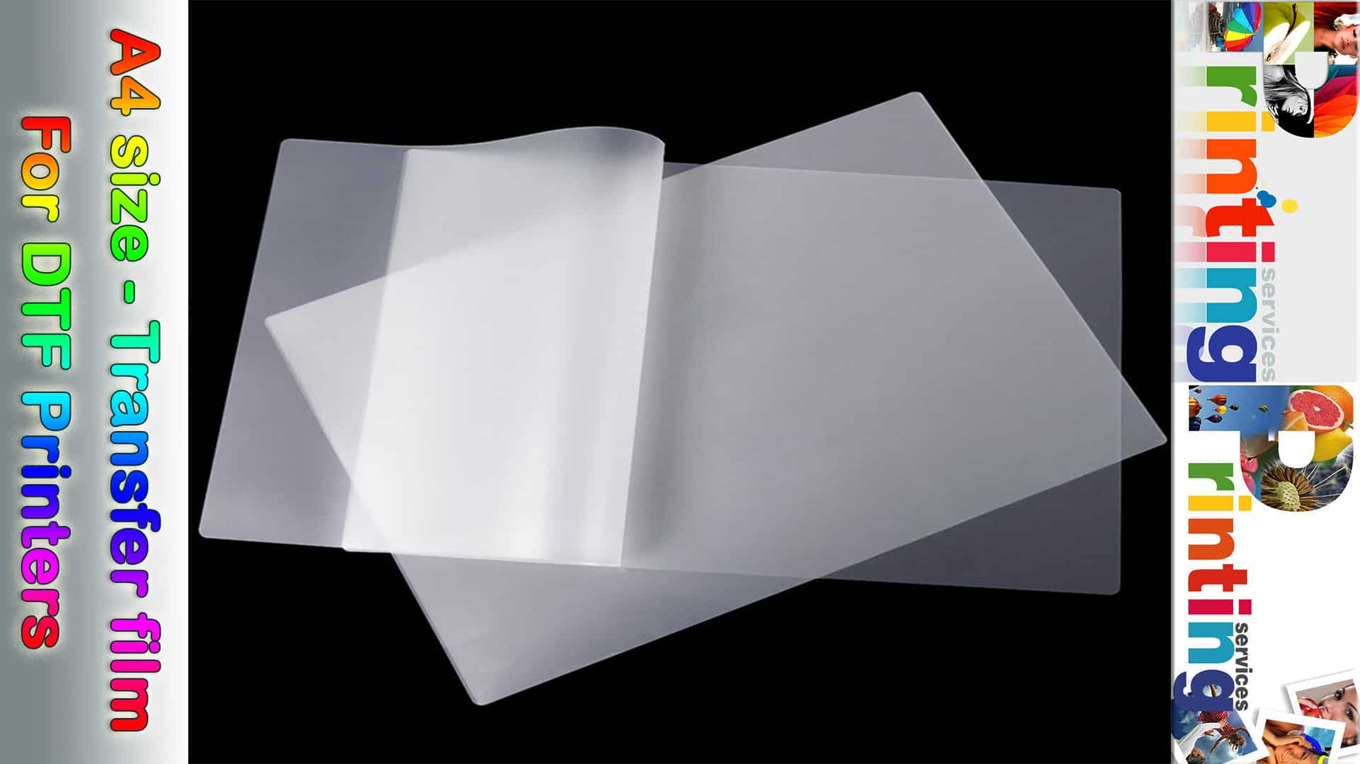 100 PCS transfer A4 paper for all DTF T-shirt clothes Printers - Double ...